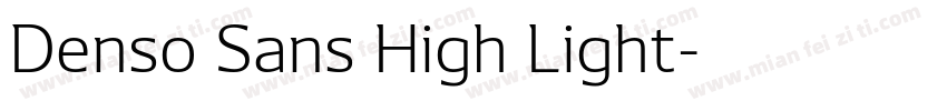Denso Sans High Light字体转换